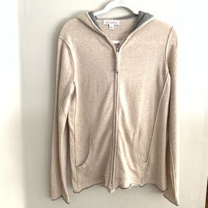 Banana Republic | Cashmere Blend Zip Up Hoodie L
